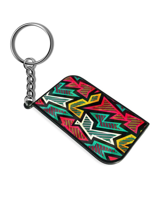 Bright Geometric Seamless Keychain