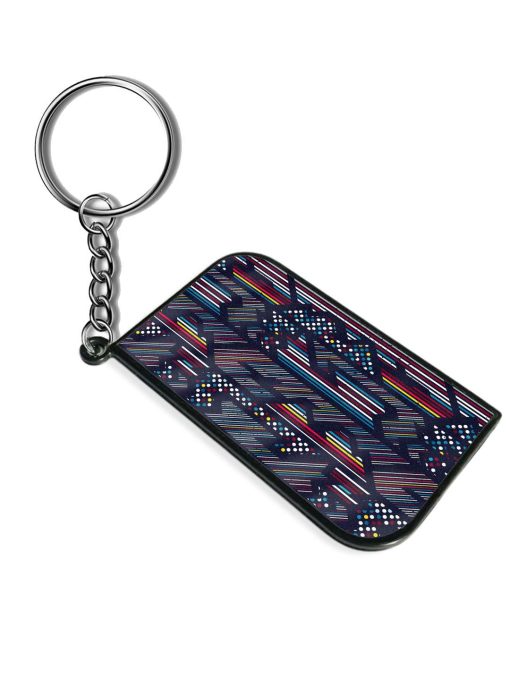 Colored Geometric Seamless Keychain Chachhi