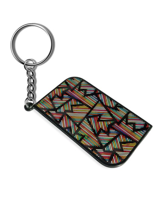 Spectrum Geometric Seamless Keychain Chachhi