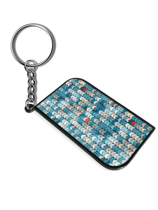 Abstract Blue Circle Keychain Chachhi