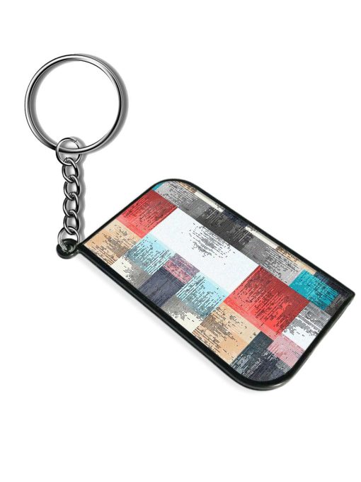 Abstract Geometric Seamless Keychain Chachhi