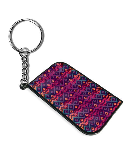 Bright Vintage Geometric Keychain