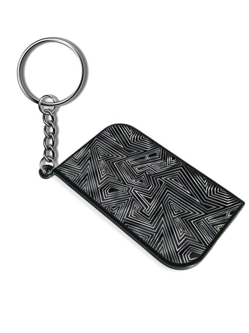 Chrome Geometric Vector Keychain Chachhi