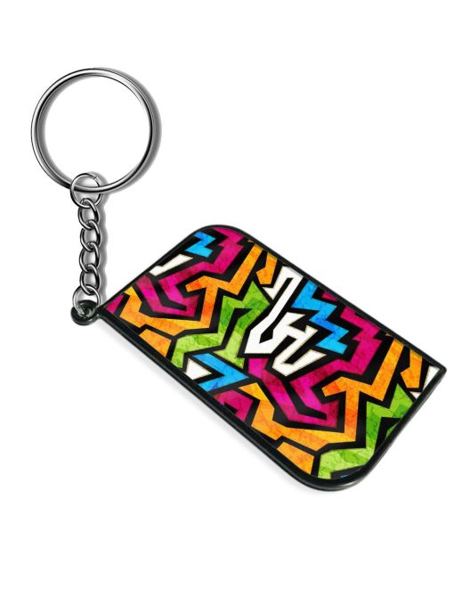 Colored Graffiti Seamless Keychain Chachhi