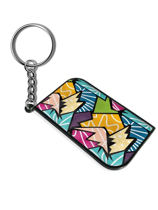 Colorful Abstract Geometric Keychain Chachhi