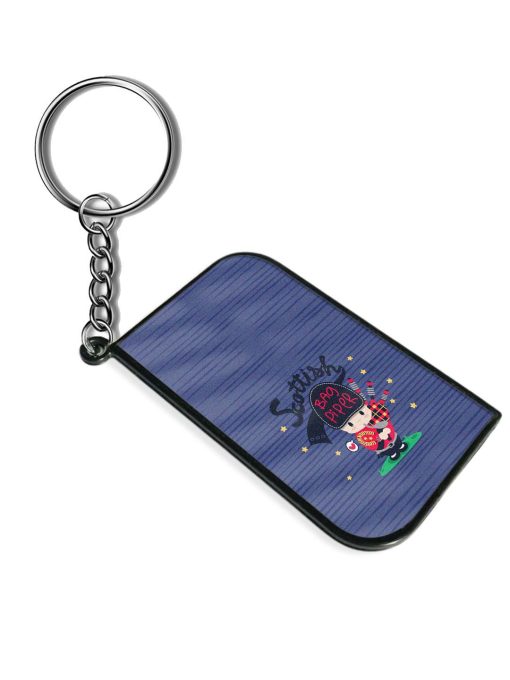 Cute Scottish Bagpiper Keychain