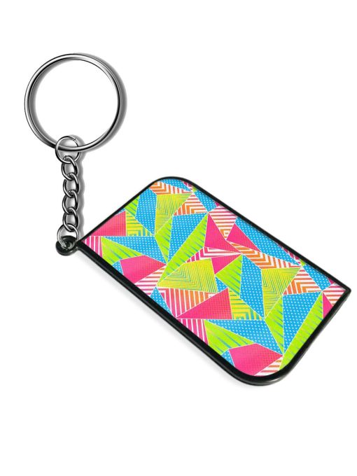 Funky Color Triangle Keychain Chachhi