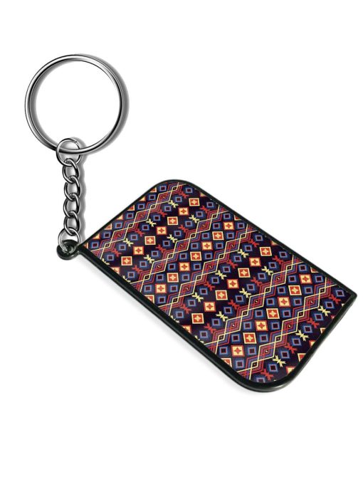 Geometric Mosaic Train Keychain Chachhi