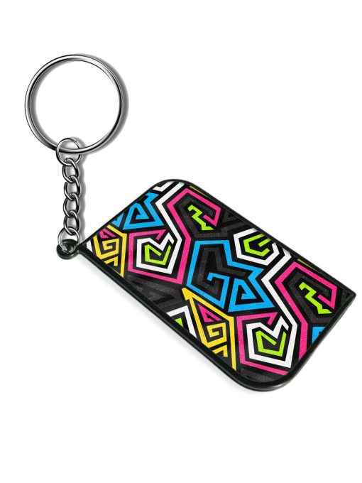 Graffiti Geometric Seamless Keychain Chachhi