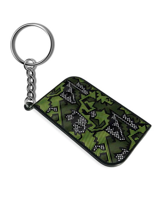 Green Color Geometric Keychain Chachhi