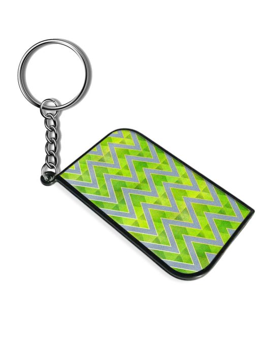 Green Zigzag Seamless Keychain Chachhi