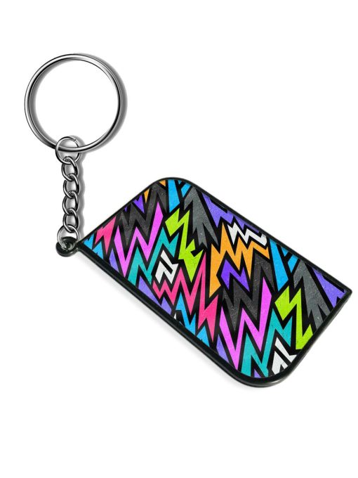 Grunge Graffiti Geometric Keychain Chachhi