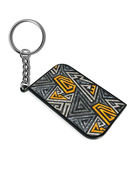 Grunge Maze Vector Keychain Chachhi