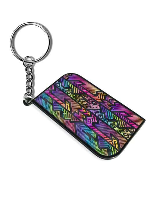 Neon Geometric Seamless Keychain Chachhi