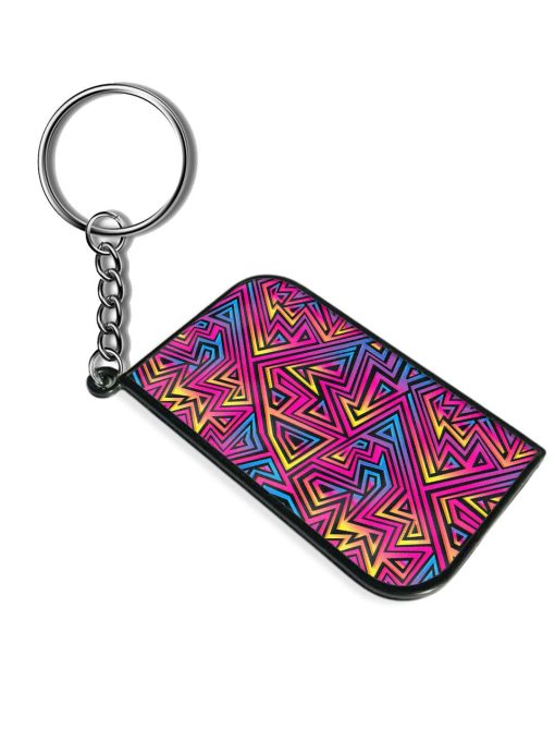 Neon Maze Seamless Keychain Chachhi