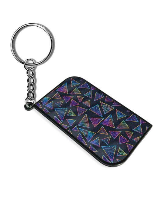 Rainbow Triangles Neon Keychain Chachhi