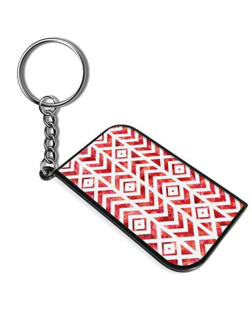 Red Grunge Tribal Keychain Chachhi