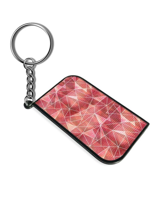 Red Triangle Seamless Keychain Chachhi