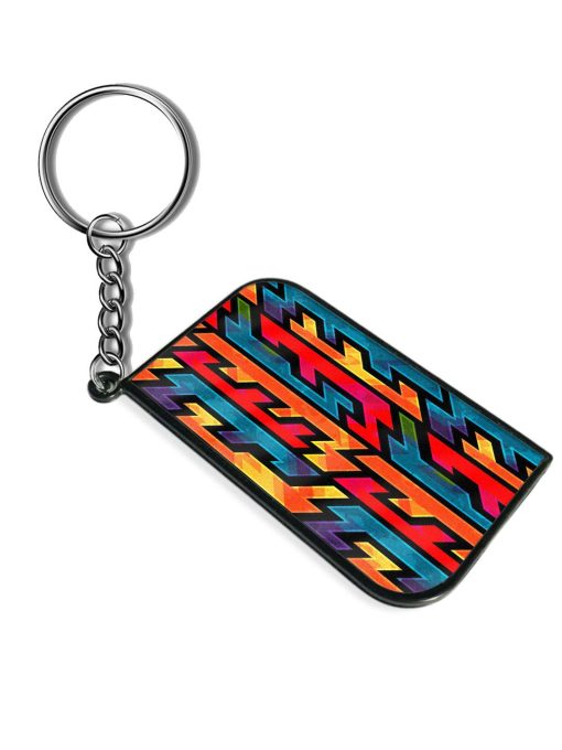 Retro Geometric Seamless Keychain Chachhi