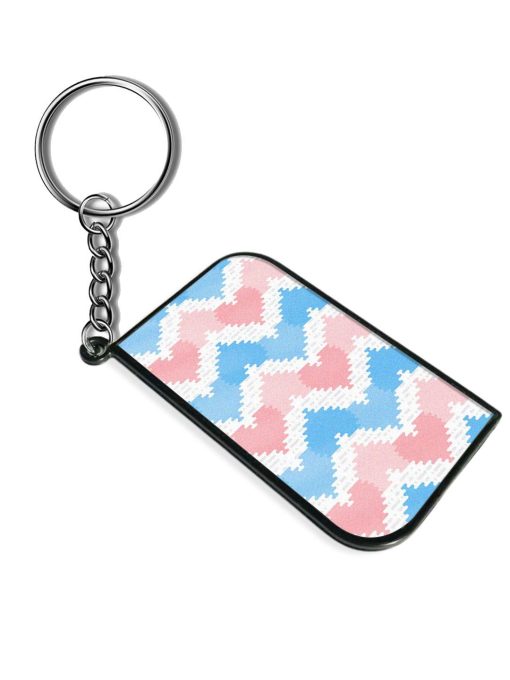 Seamless Pattern Rounded Keychain Chachhi