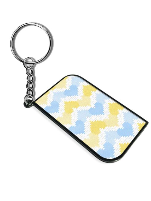 Seamless Pattern Rounded Keychain Chachhi