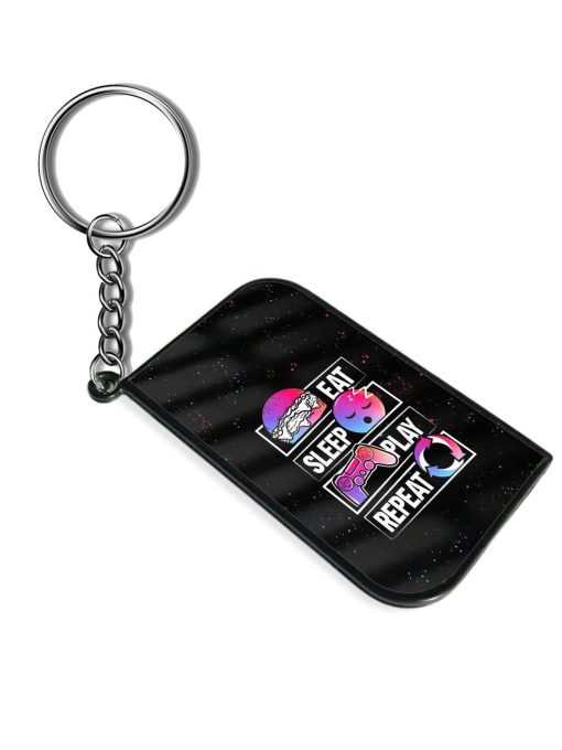 Eat Sleep Play Repeat Keychain
