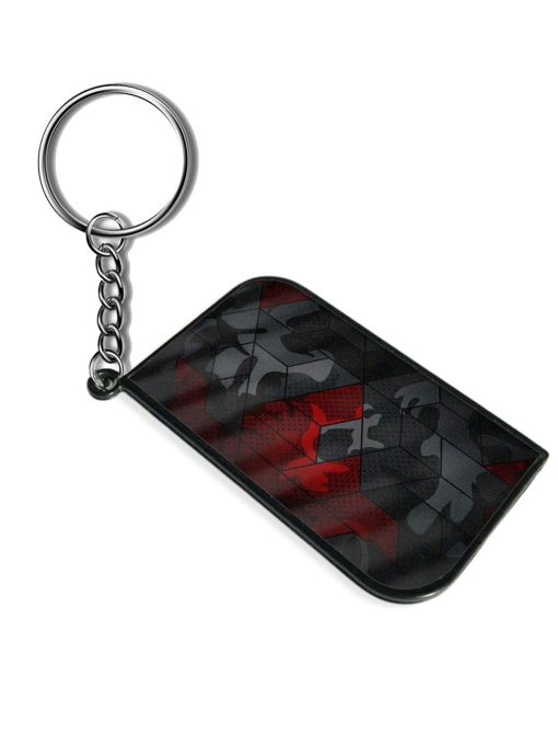 Red And Grey Pattern Keychain Chachhi