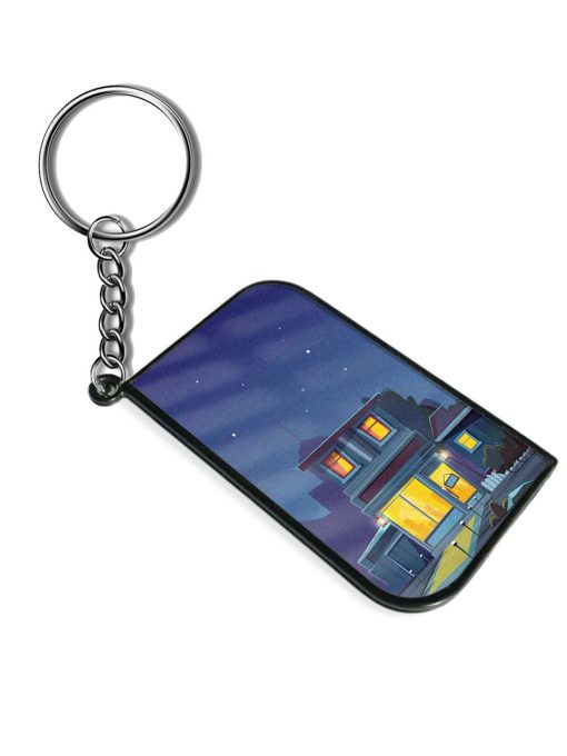 Vector Night House Keychain Chachhi