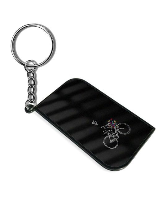 Minimalist Cycle Art Keychain Chachhi