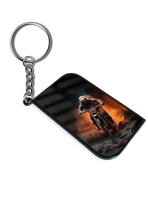 Motorcycle Stunt Art Keychain Chachhi