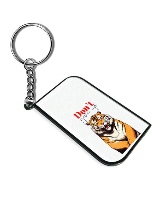 Don'T Give Up Tiger Art Keychain Chachhi