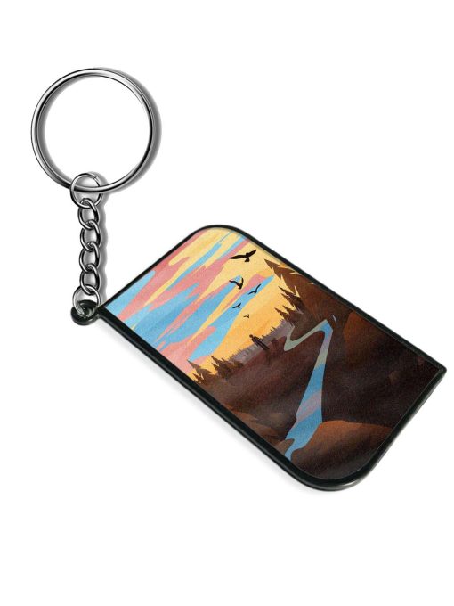 Natural Landscape Art Keychain Chachhi