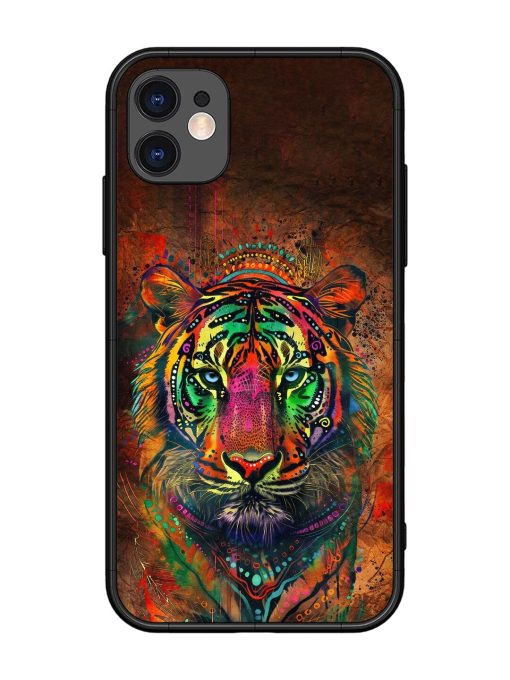 Cosmic Tiger Glossy Soft Edge Case for Apple Iphone 11 Chachhi