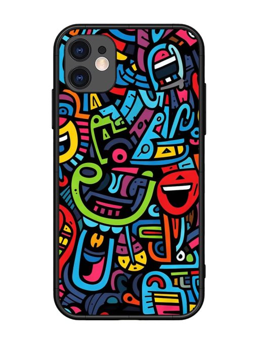 Doodlephoria Glossy Soft Edge Case for Apple Iphone 11 Chachhi