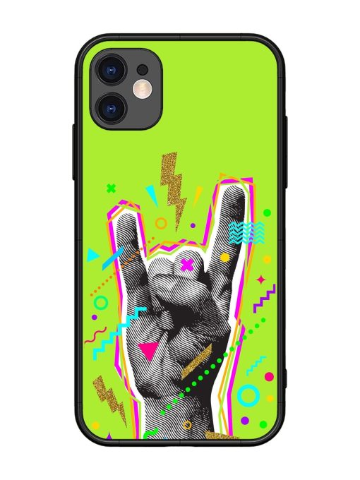 Neon Rock Glossy Soft Edge Case for Apple Iphone 11 Chachhi