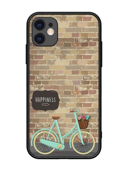 Pedaling Towards Happiness Glossy Soft Edge Case for Apple Iphone 11 Chachhi