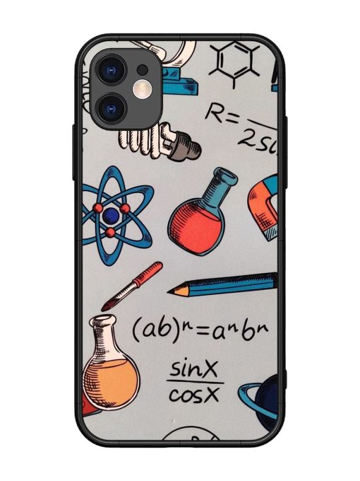 Science Doodle Glossy Soft Edge Case for Apple Iphone 11 Chachhi