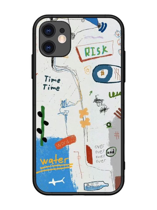 Mind Map Madness Glossy Soft Edge Case for Apple Iphone 11 Chachhi