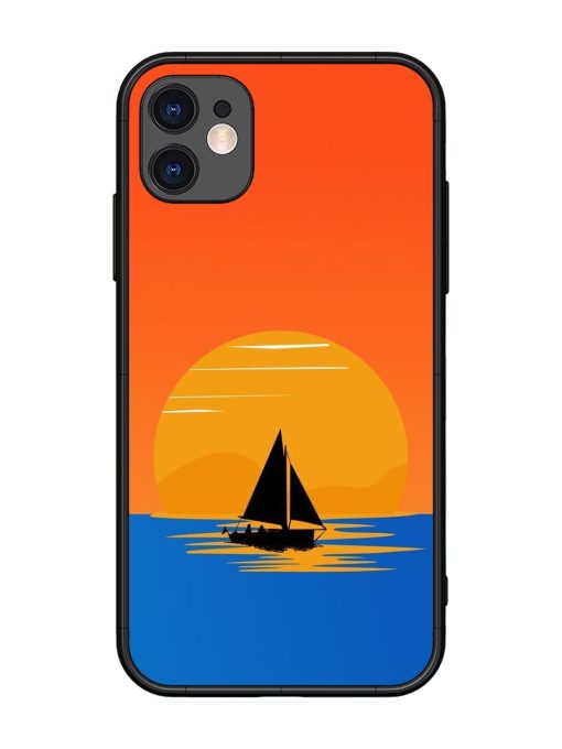 Sunset Sail Glossy Soft Edge Case for Apple Iphone 11 Chachhi