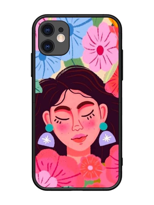 Blooming Serenity Glossy Soft Edge Case for Apple Iphone 11 Chachhi