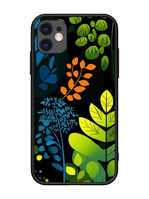 Midnight Garden Glossy Soft Edge Case for Apple Iphone 11 Chachhi