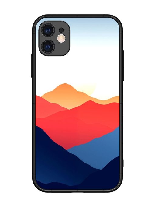 Sunset Peaks Glossy Soft Edge Case for Apple Iphone 11 Chachhi