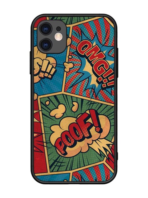 Comic Book Chaos Glossy Soft Edge Case for Apple Iphone 11 Chachhi