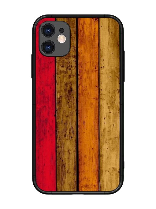 Colorful Woodgrain Glossy Soft Edge Case for Apple Iphone 11 Chachhi