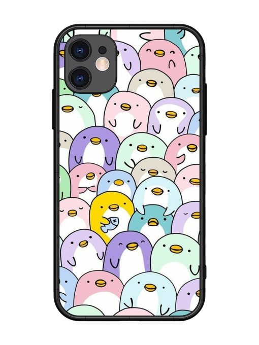 Penguin Party Glossy Soft Edge Case for Apple Iphone 11 Chachhi