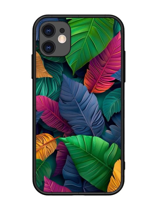 Tropical Tapestry Glossy Soft Edge Case for Apple Iphone 11 Chachhi