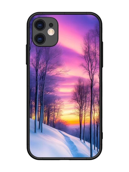 Winter'S Purple Haze Glossy Soft Edge Case for Apple Iphone 11 Chachhi