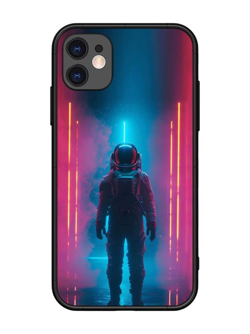 Neon Astronaut Glossy Soft Edge Case for Apple Iphone 11 Chachhi