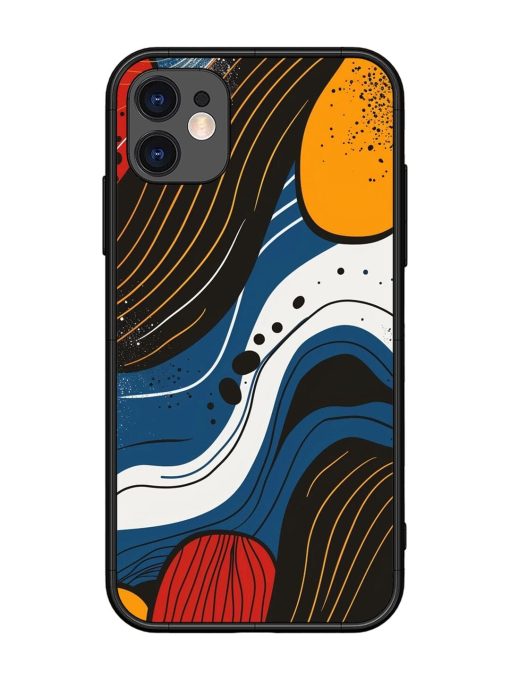 Abstract Expression Glossy Soft Edge Case for Apple Iphone 11 Chachhi