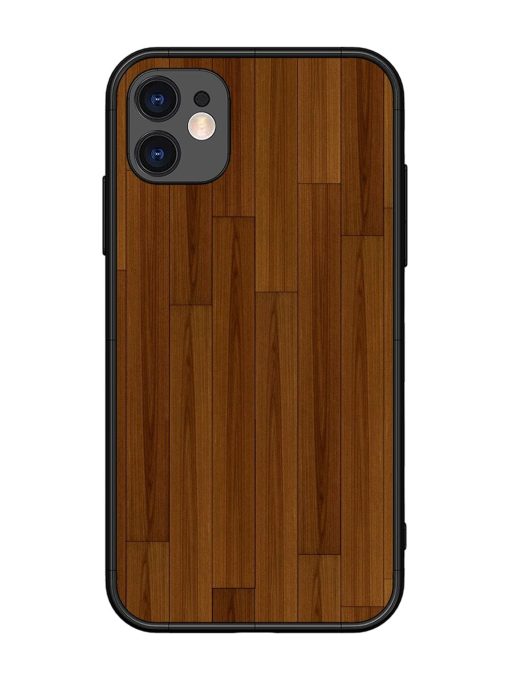 Warm Woodgrain Glossy Soft Edge Case for Apple Iphone 11 Chachhi